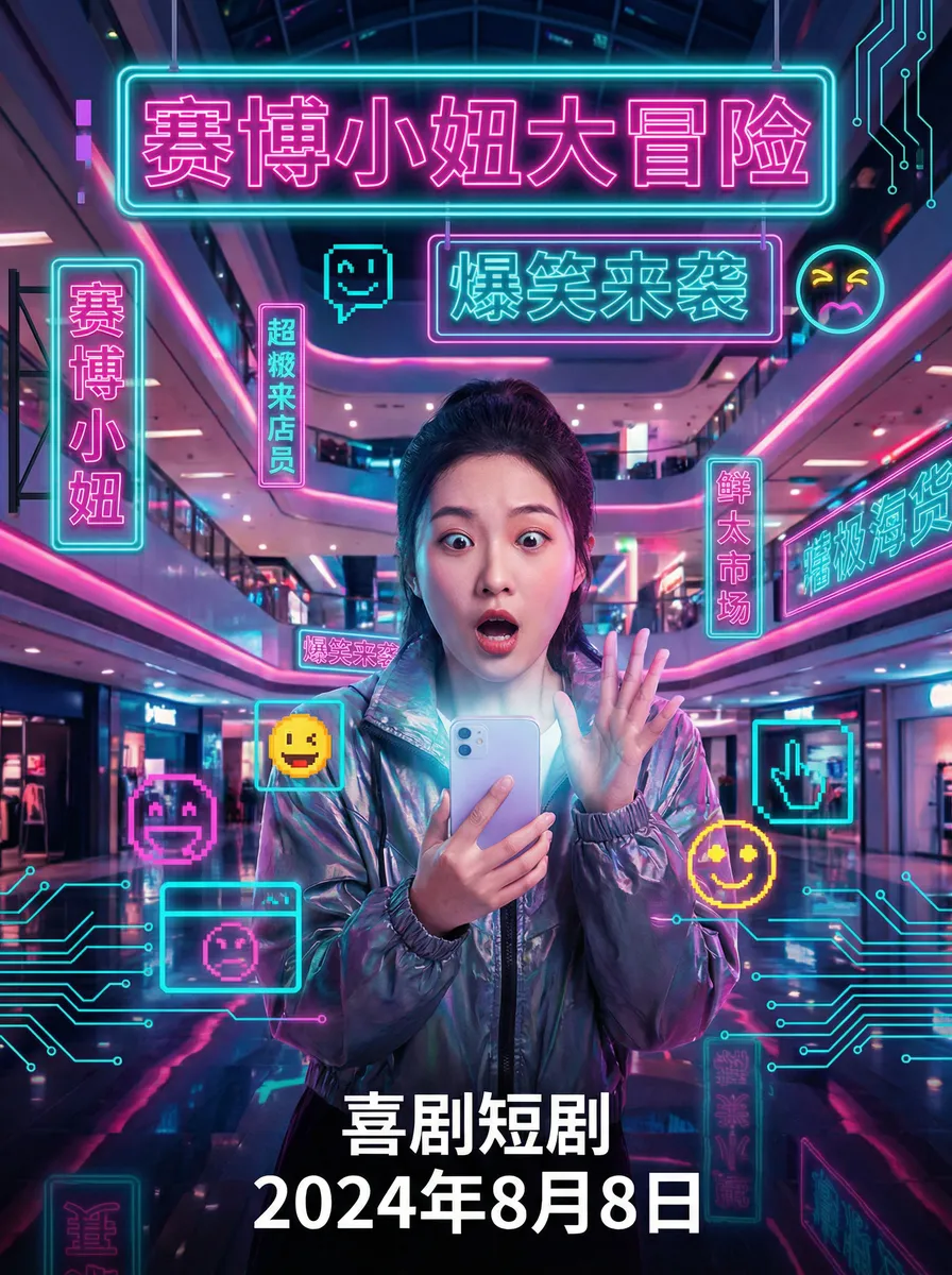 伊人大香线蕉影院 搞笑喜剧短剧 - 赛博小妞大冒险海报